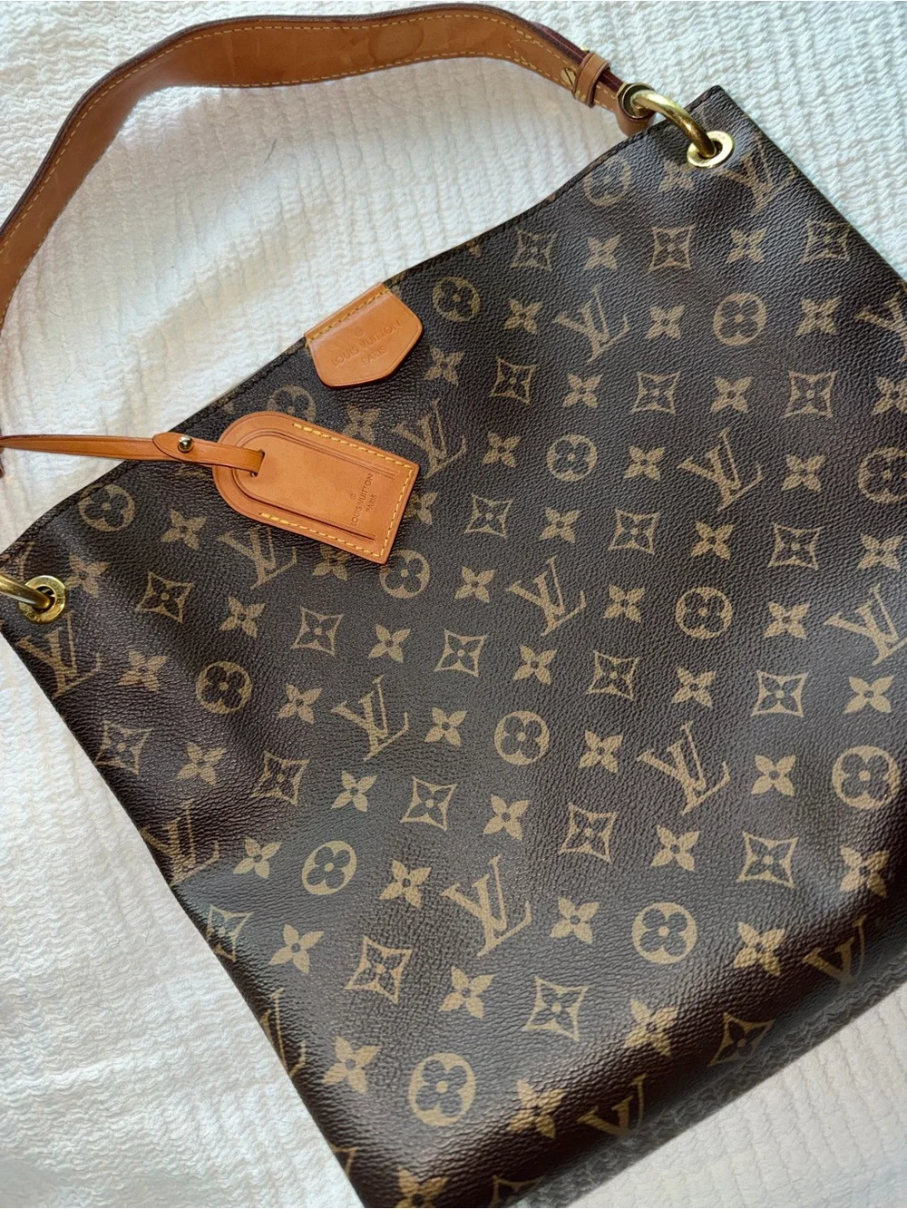 Louis Vuitton Brown Monogram Canvas Hobo Bag
